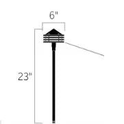 Kichler 15318AZT Galaxy Path Light w/ 2.3W 2700K LED - Bronze