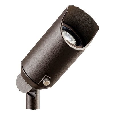Kichler 15384AZT Mini Accent Light w/ 27K MR16 LED - Bronze