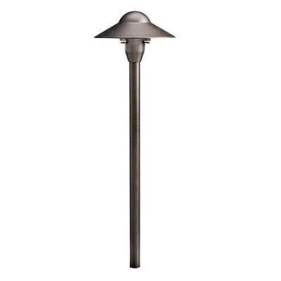Kichler 15470CBR 6" Dome Path Light w/ T5 LED - Centennial Brass