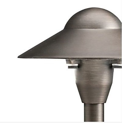 Kichler 15470CBR 6" Dome Path Light w/ T5 LED - Centennial Brass