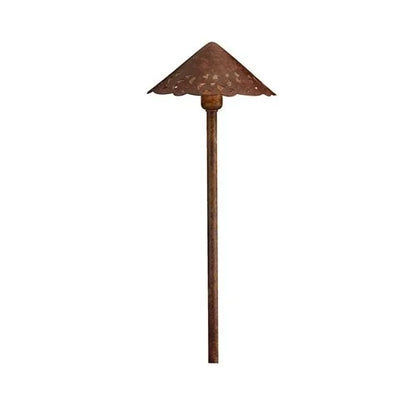 Kichler 15471TZT Cast Hammered Roof Path Light w/ S8 LED - Textured Bronze