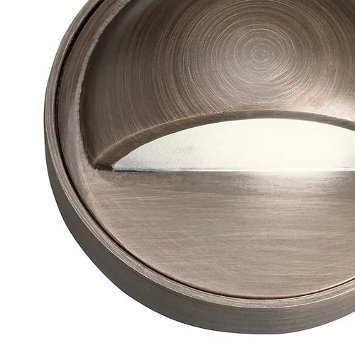 Kichler 15477CBR Deck Light w/ 1.5W 2700K LED - Brass
