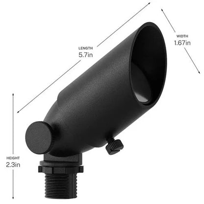 Kichler 15484BKB Up Light w/ MR11 2w LED 2700K - Black