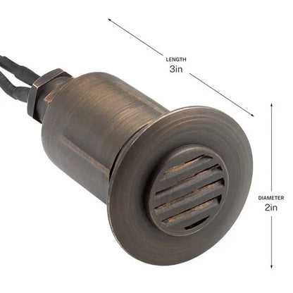 Kichler 15492CBR In Ground Light w/ MR8 2w LED 2700K - Brass