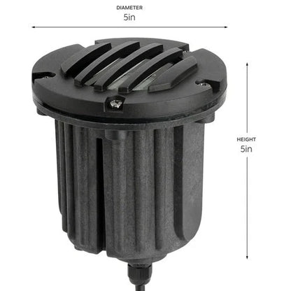 Kichler 15497BKB In Ground Beacon Light w/ MR16 4w LED 2700K - Black