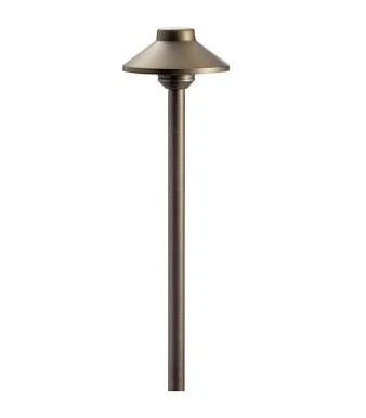 Kichler 15505CBR Stepped Dome Path Light LED - Brass