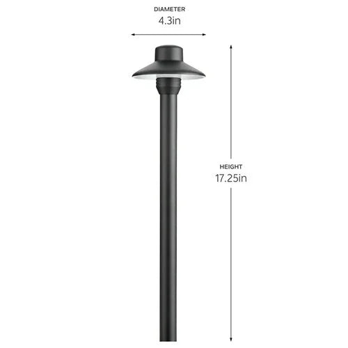 Kichler 15506 Small Hat Path Light w/ 2w 2700K LED