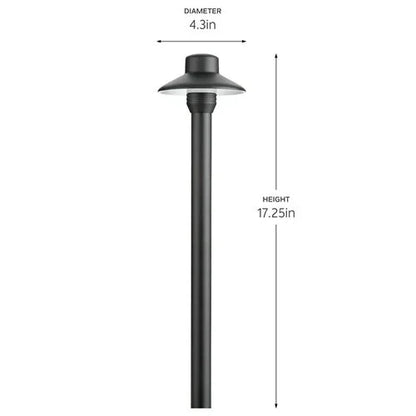 Kichler 15506 Small Hat Path Light w/ 2w 2700K LED