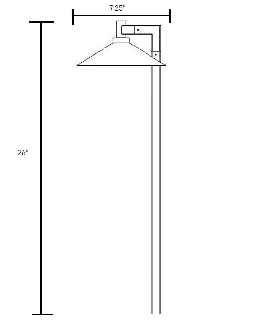 Kichler 15800AZT30R Path Light w/ 4.3 Watt LED 3000K - Bronze