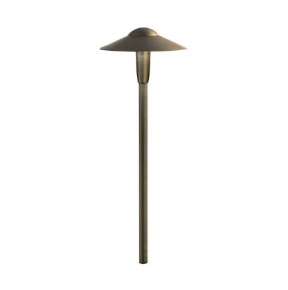 Kichler 15810CBR27 8" Dome Path Light w/ LED 2700K - Brass