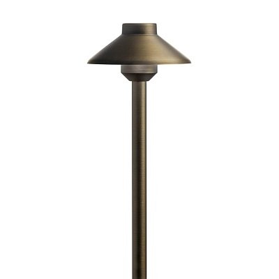 Kichler 15820CBR30 Path Light w/ 3000K LED - Brass