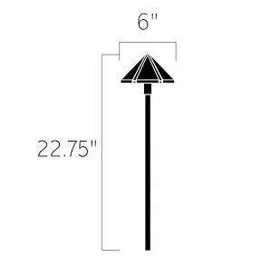 Kichler 15326AZT Path Light w/ S8 LED - Bronze