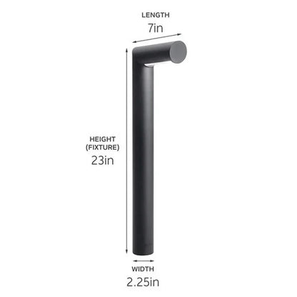 Kichler 15845bkt Tube Path Light w/ 1w 2700K LED - Black