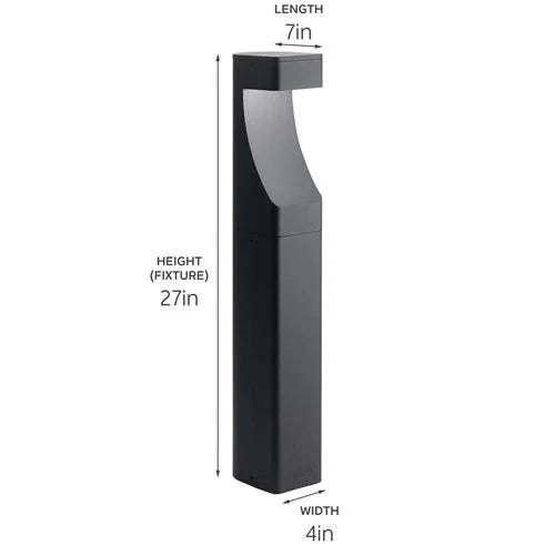 Kichler 15848 Textured Bollard Light w/ 1w 2700K LED