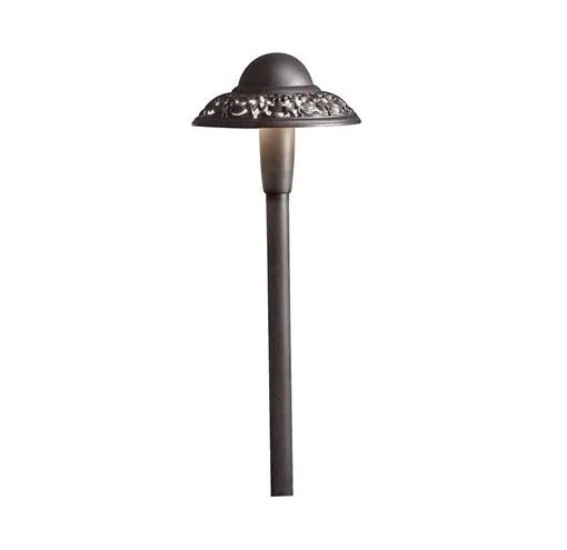 Kichler 15857AZT27R Pierced Dome Path Light w/ 4.3W LED 2700K - Bronze