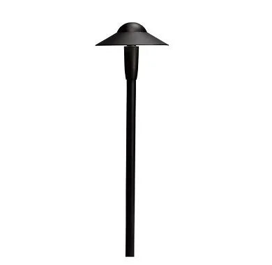 Kichler 15870BKT27R 6" Dome Path Light w/ LED 2700K - Black