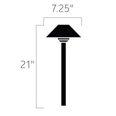 Kichler 16122AZT27 Path Light w/ 2700K LED - Bronze