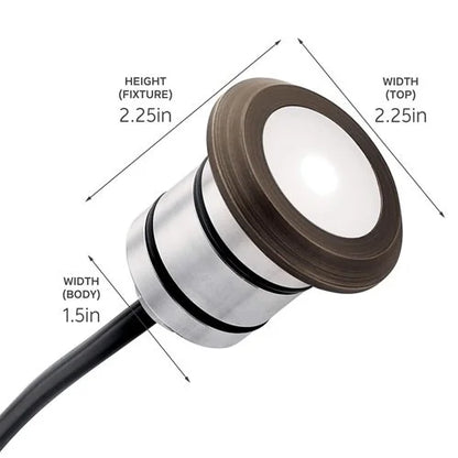Kichler 16140CBR Mini Recessed Light w/ Integrated LED - Brass