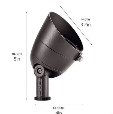 Kichler 16154BKT27 LED Flood Light w/ 3.5w 27K LED - Black