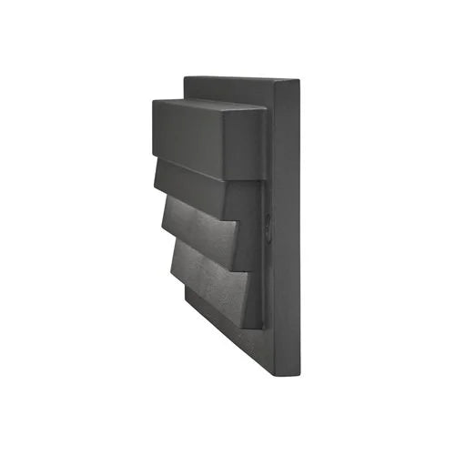 Kichler 16171BKT Louvered Surface Mount Step Light w/ Integrated LED - Black