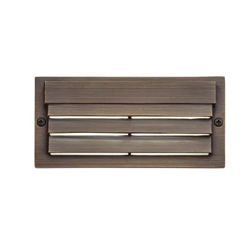Kichler 16171CBR Louvered Surface Mount Step Light w/ Integrated LED - Brass