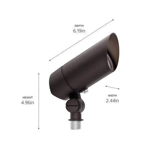 Kichler 16193AZT 6" Modern Accent Light w/ 4 Watt LED - Bronze