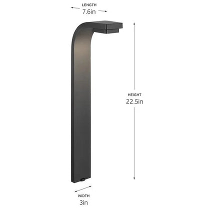 Kichler 16260BKT Curved Path Light w/ Integrated LED - Black