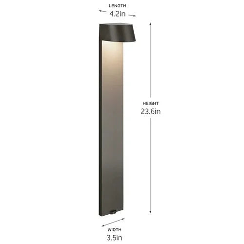 Kichler 16262AZT Flared Top Path Light w/ Integrated LED - Bronze