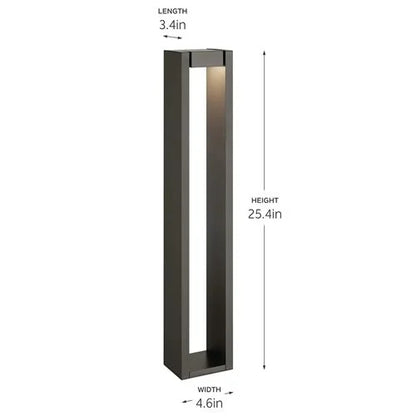 Kichler 16263AZT Aimed Bollard Light w/ Integrated LED - Bronze