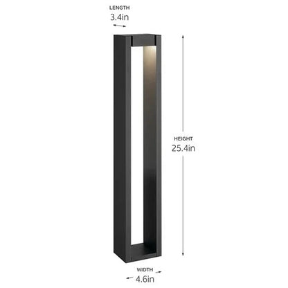 Kichler 16263BKT Aimed Bollard Light w/ Integrated LED - Black