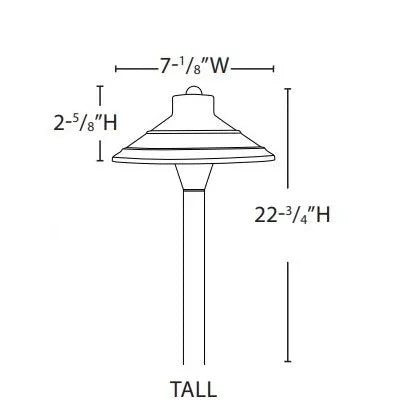 Lightcraft AP-00B-01B-BZ Universal Classico Path Light - Bronze