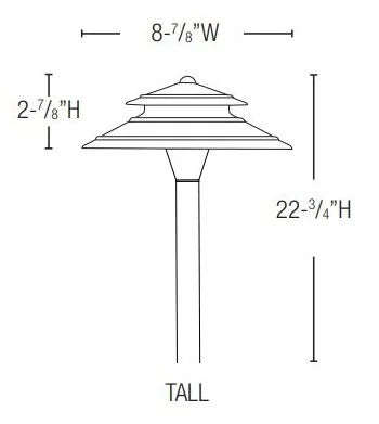 Lightcraft AP-00B-03B-BZ Universal Perfecto Path Light - Bronze
