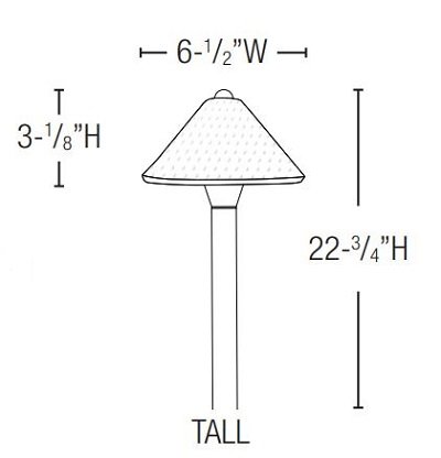 Lightcraft AP-00B-08B-BZ Universal Jardin Path Light - Bronze