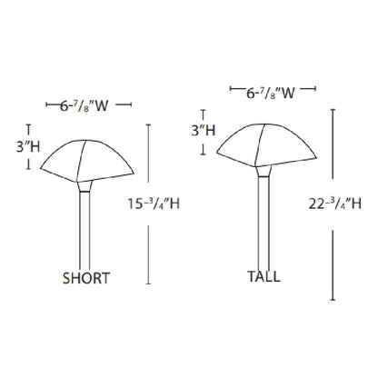 Lightcraft AP-00B-106B-NBZ Universal Parasol Path Light - Bronze