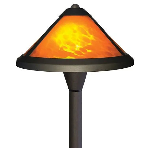 Lightcraft AP-00B-21B Universal Mica Amber Path Light - Bronze
