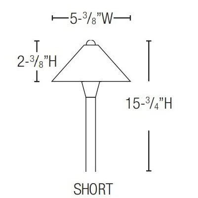 Lightcraft AP-00B-11B-BZ Petite Flores Path Light - Bronze