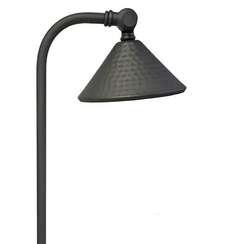Lightcraft AP-128B-5 Luna Martellato 5 Hammered Side Stem Path Light w/ LED - Bronze