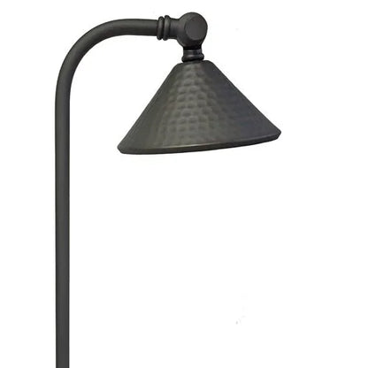 Lightcraft AP-128B-5 Luna Martellato 5 Hammered Side Stem Path Light w/ LED - Bronze