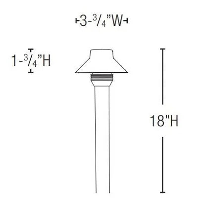 Lightcraft AP-197B-BZ Bella 3 Path Light - Bronze