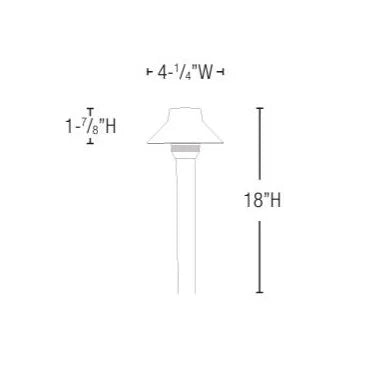 Lightcraft AP-198B-BZ Bella 4 Path Light - Bronze