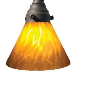 Lightcraft AP-210B-Amber Luna Vidrio Path Light Hat - Glass Only