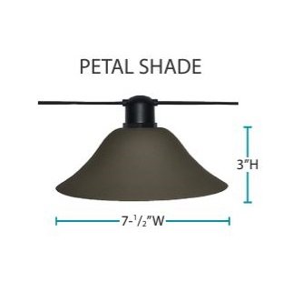 Lightcraft BK-111-BZ Bistro Petal Shade For E26 String Lights - Bronze