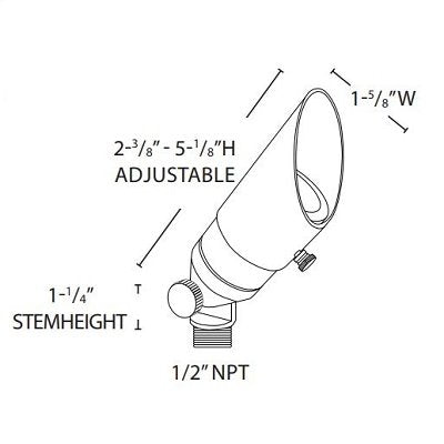 Lightcraft FL-104B Little Smokey Up Light w/ MR11 LED