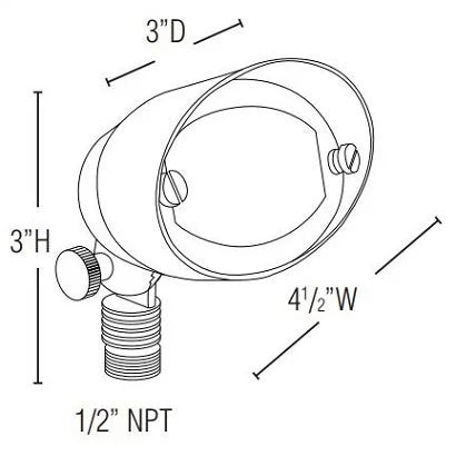 Lightcraft FL-113B E.T. Wall Wash Light w/ T3 LED