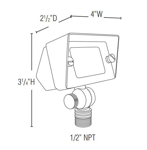 Lightcraft FL-114B Matador Compact Wall Wash Light w/ T3 LED