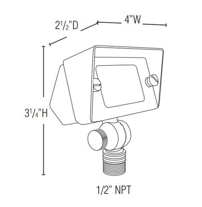 Lightcraft FL-114B Matador Compact Wall Wash Light w/ T3 LED