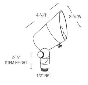 Lightcraft FL-121A Palm Liter Up Light w/ MR16 LED