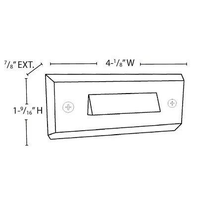 Lightcraft LED-SD-V-4-27K-BK Surface Mount Step Light 4 in. w/ LED- Black
