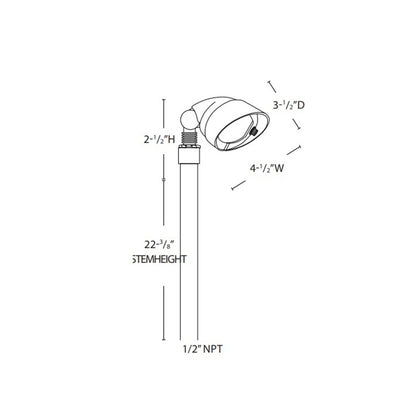 Lightcraft PS-113B E.T. Path Light w/ T3 LED