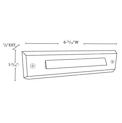 Lightcraft LED-SD-V-7-27K-BZ Surface Mount Step Light 7 in. w/ LED - Bronze
